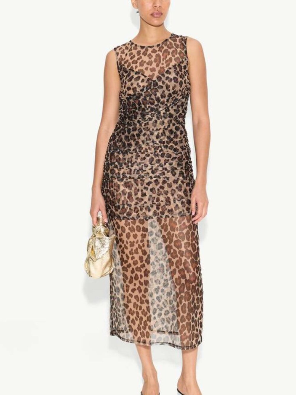 Simon Miller Kinny Mesh Dress - Color Cheetah - Size Small